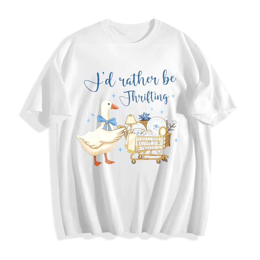 I'd Rather Be Thrifting Cotton T-Shirt product image 2