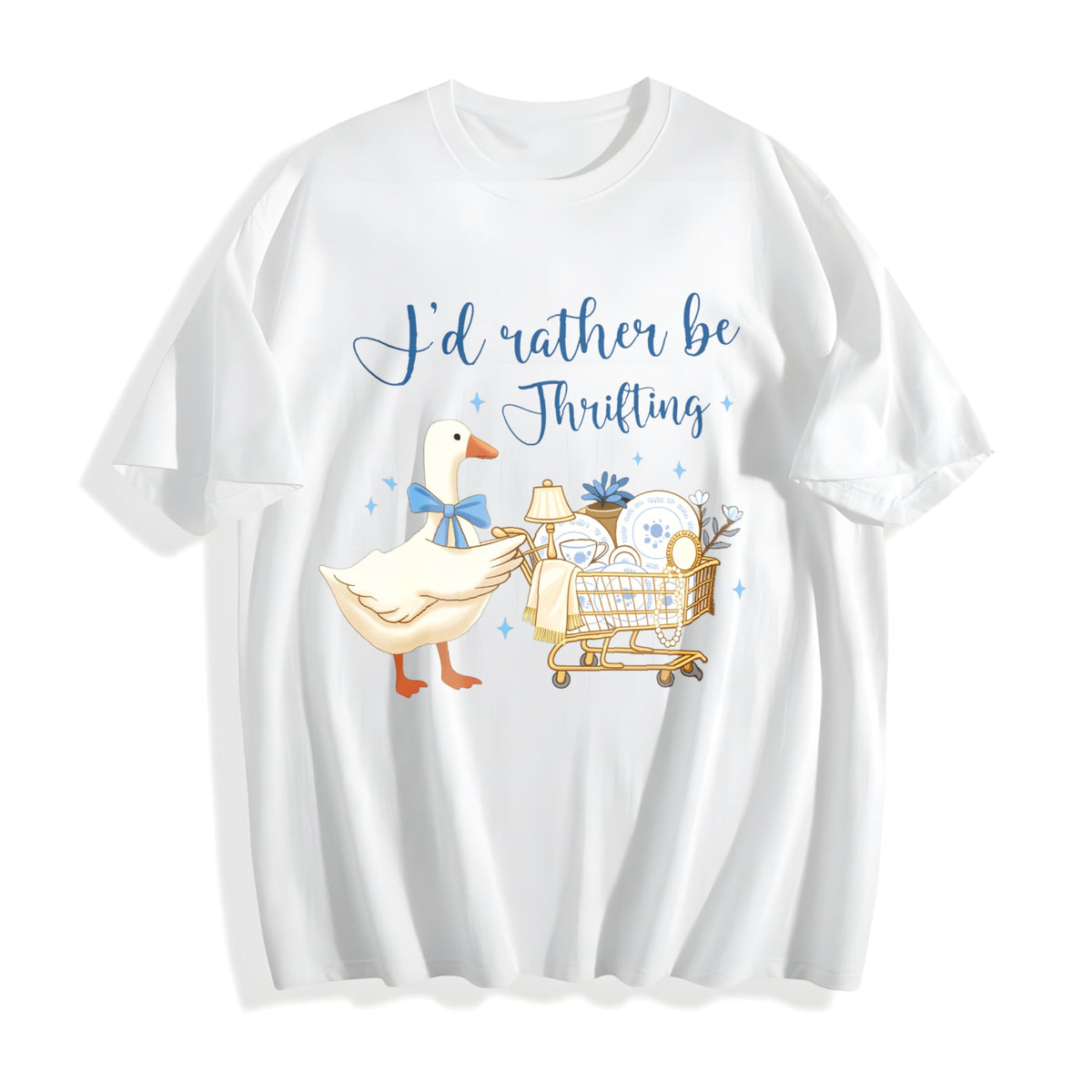 I'd Rather Be Thrifting Cotton T-Shirt product image 2
