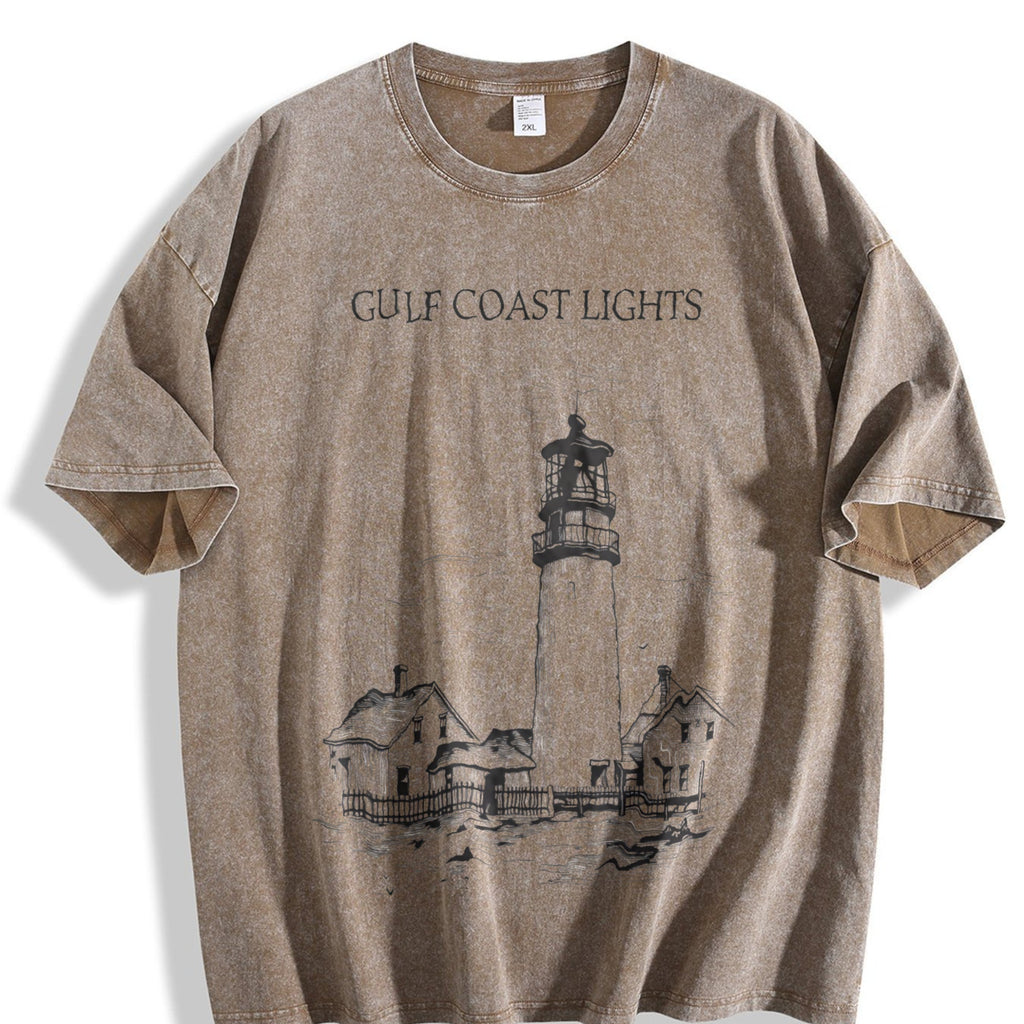 Gulf Coast Lights Vintage Washed T-Shirt product image 3