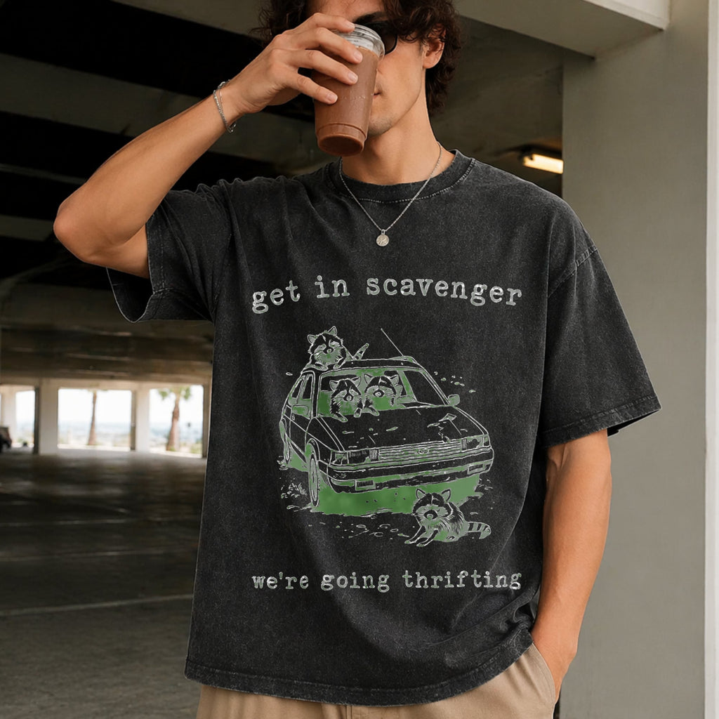 Get In Scavenger Thrifting Vintage Washed T-Shirt product image 2