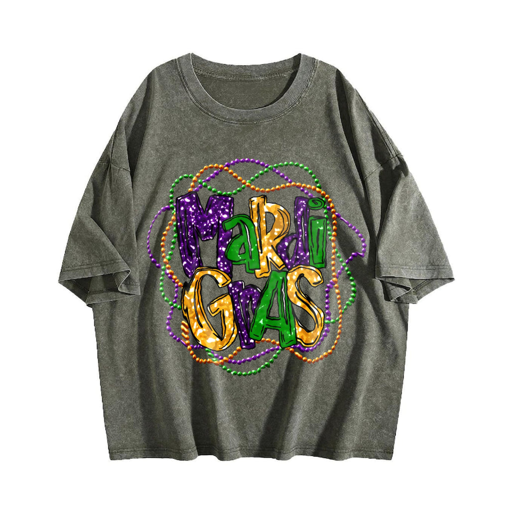 Mardi Gras Sporty Luokeren Approved Vintage Washed T-Shirt product image 4