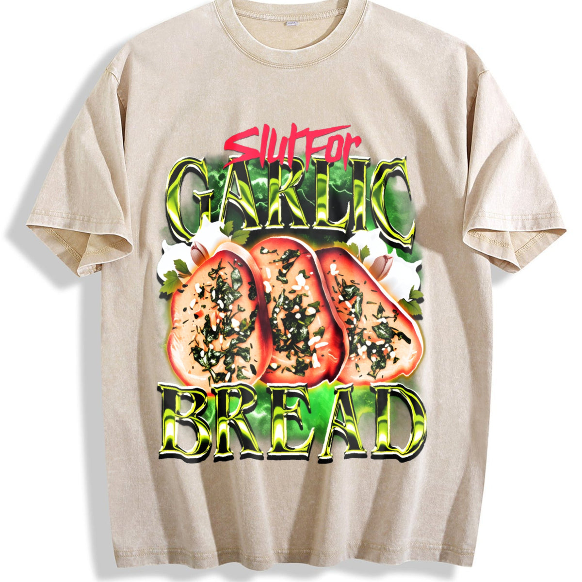 Garlic Bread Vintage Washed T-Shirt product image 1