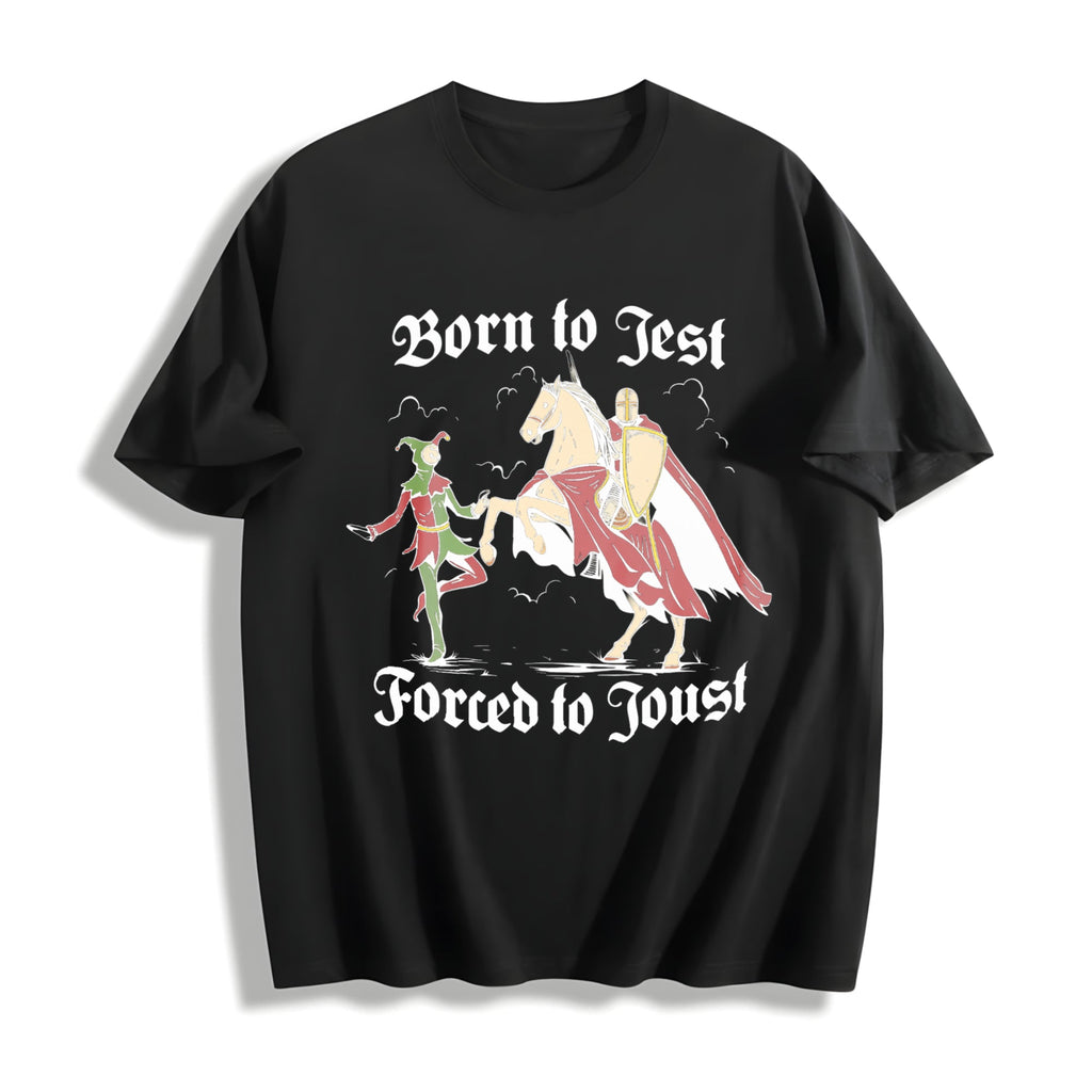 Born To Jest Forced To Joust Cotton T-Shirt product image 1