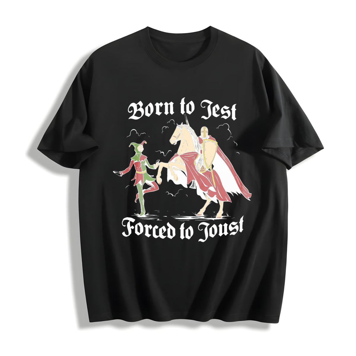 Born To Jest Forced To Joust Cotton T-Shirt product image 1