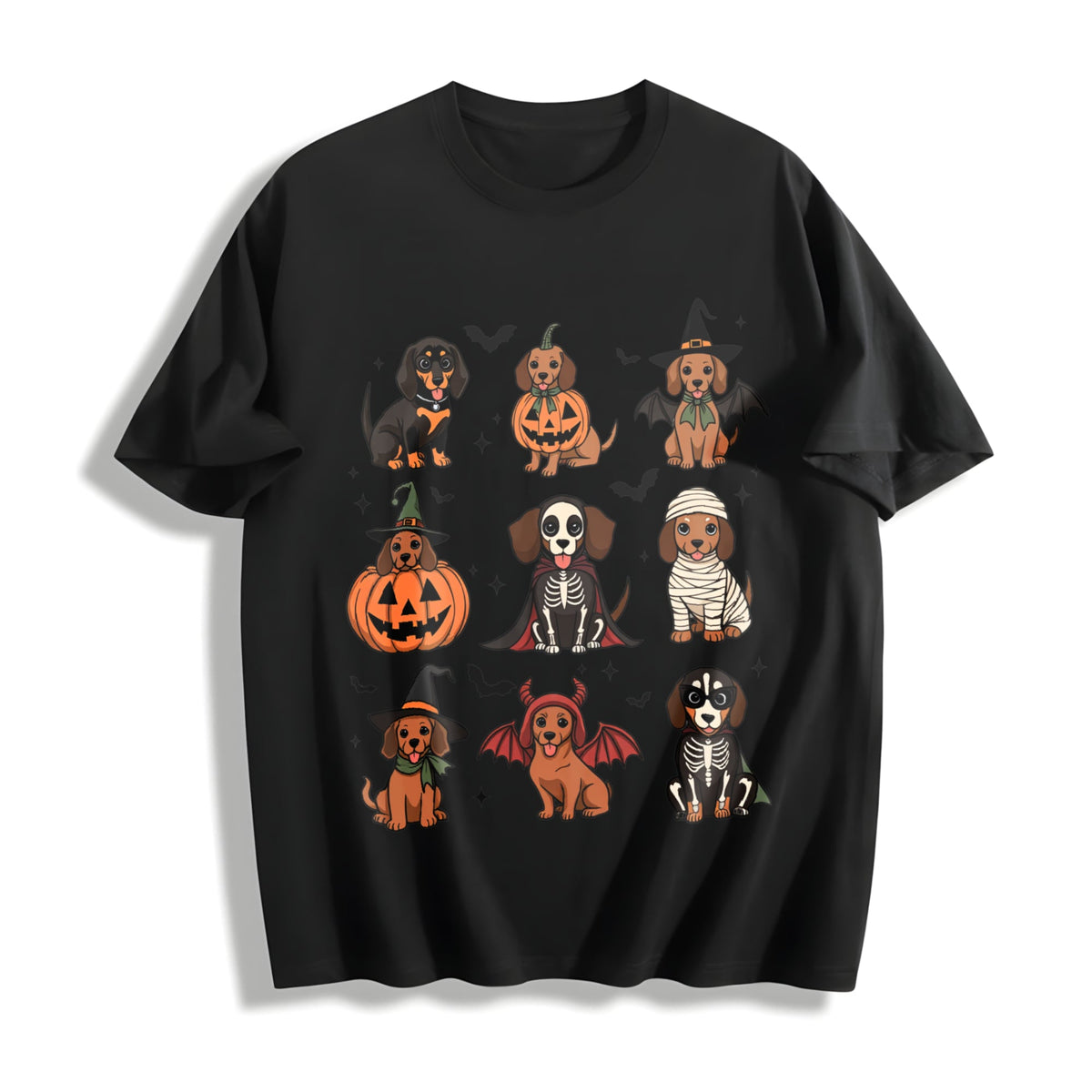 Halloween Dachshund Cotton T-Shirt product image 1