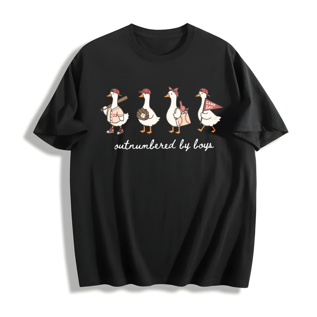 Outnumbered By Boys Cotton T-Shirt product image 1