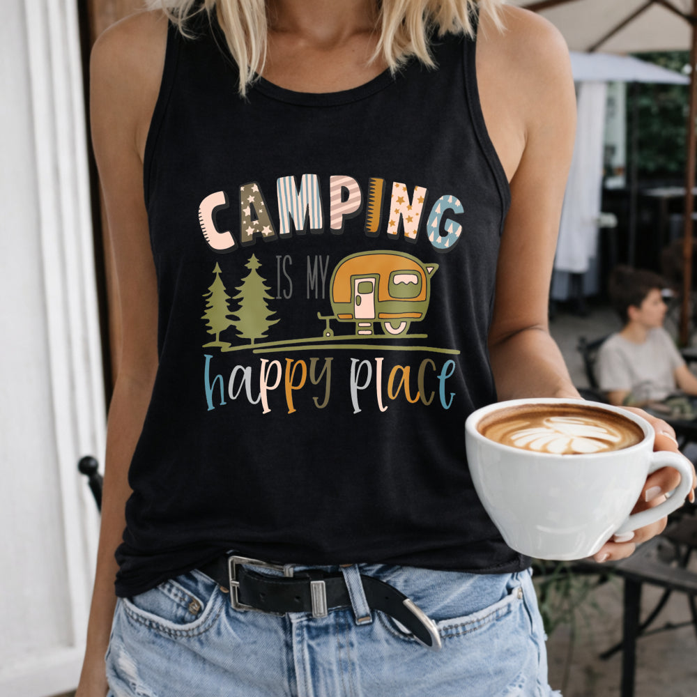 Camping Is My Happy Place Women's Tank Top