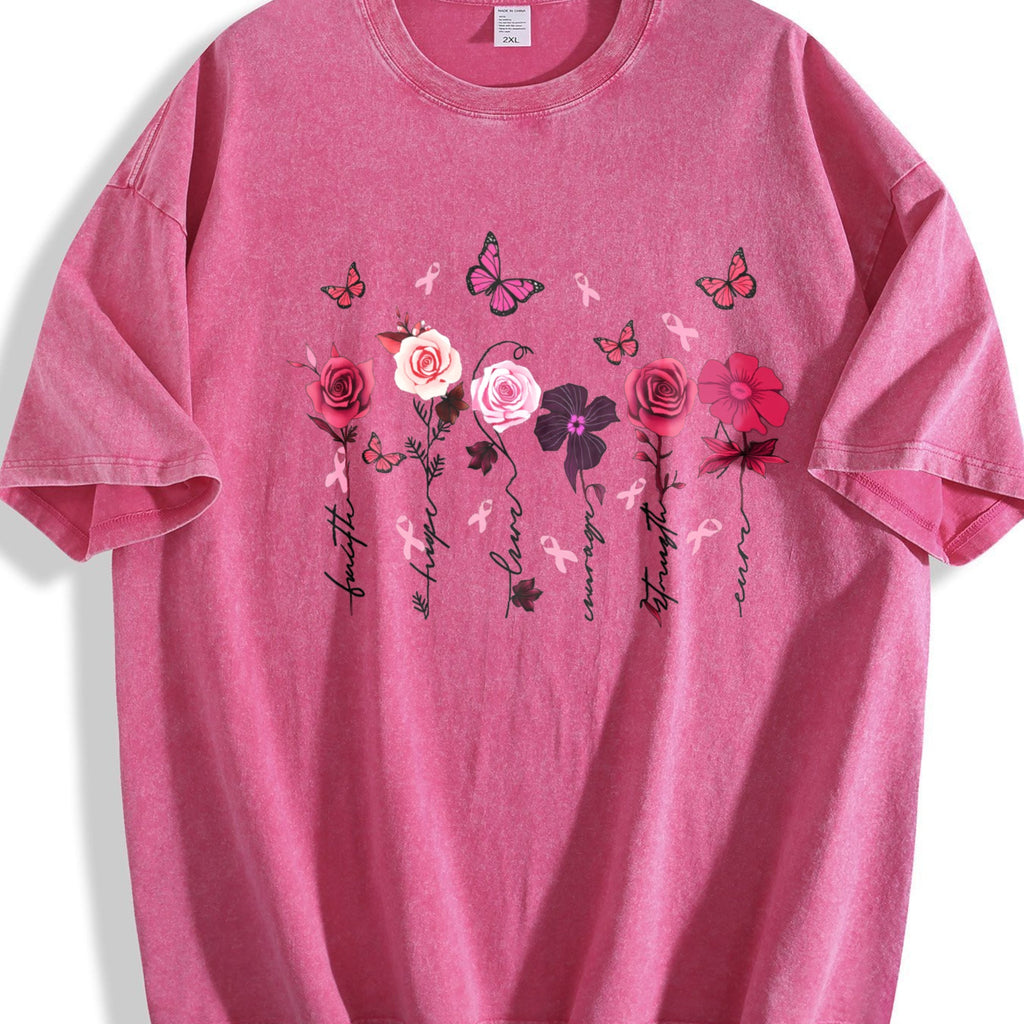 Pink Floral And Letter - The Perfect Choice Vintage Washed product image 7