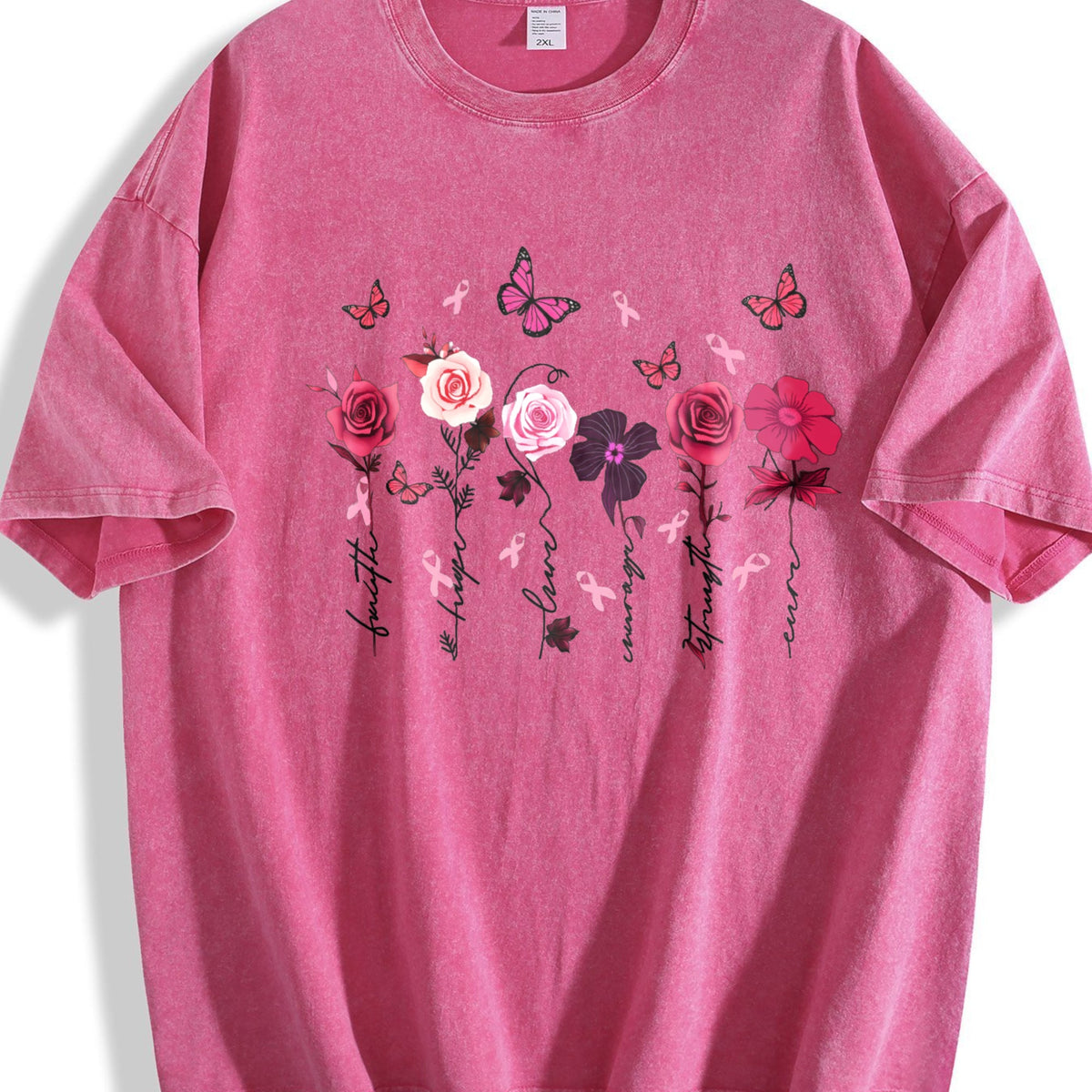 Pink Floral And Letter - The Perfect Choice Vintage Washed product image 7