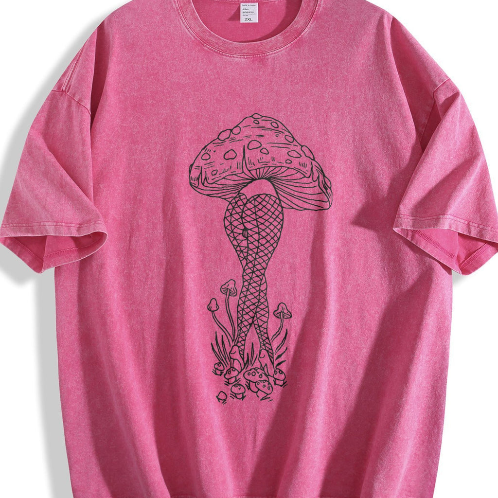 Mushroom And Snake - Made From 100 Vintage Washed T-Shirt product image 5