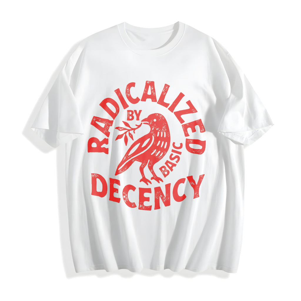 Radicalized By Basic Decency Cotton T-Shirt product image 2