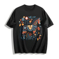 Bohemian Horse & Floral - Summer Cotton T-Shirt product image 1