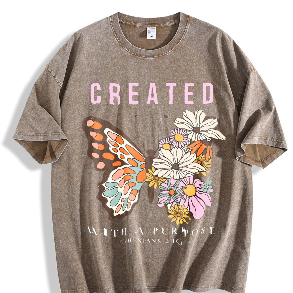 Summer Tops2026women's Vintage Washed T-Shirt product image 3