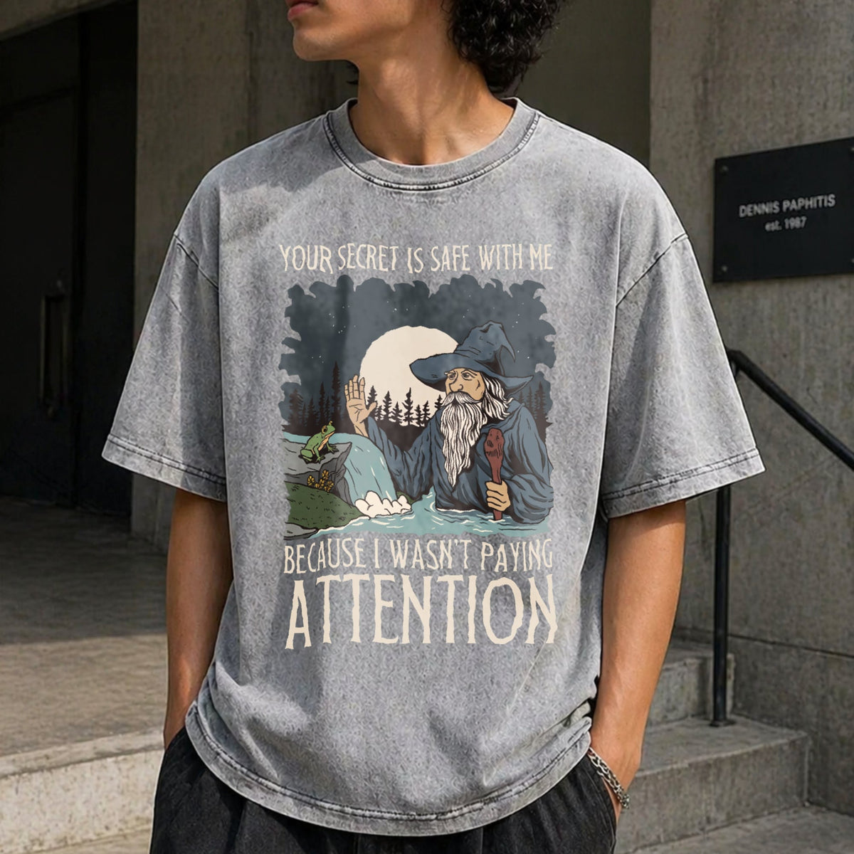 Your Secret Is Safe With Me Vintage Washed T-Shirt product image 5