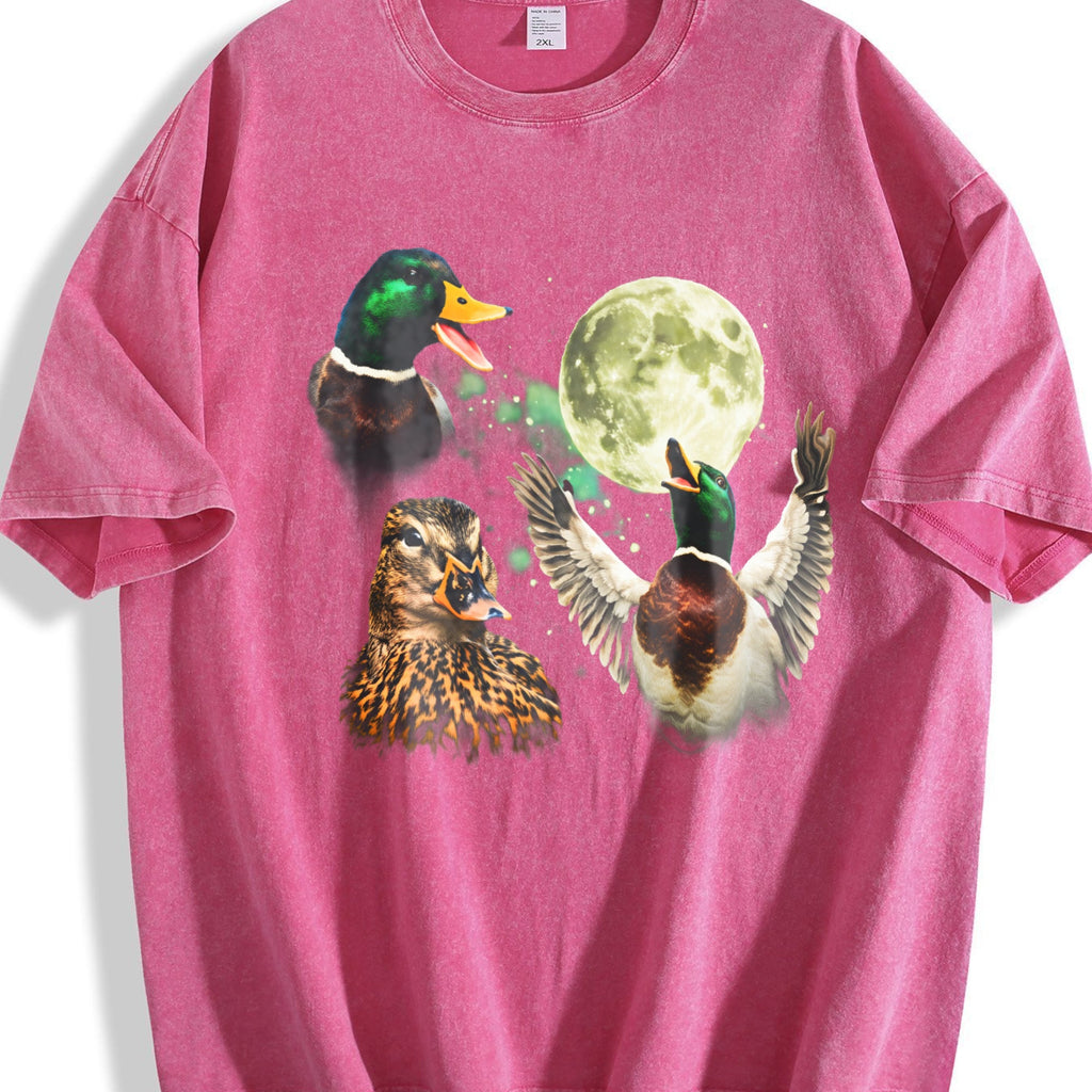 Mallard Duck Moon Vintage Washed T-Shirt product image 7