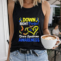 Syndrome Awareness - Vibrant Red With Right Perfect Lettering Women's Tank Top