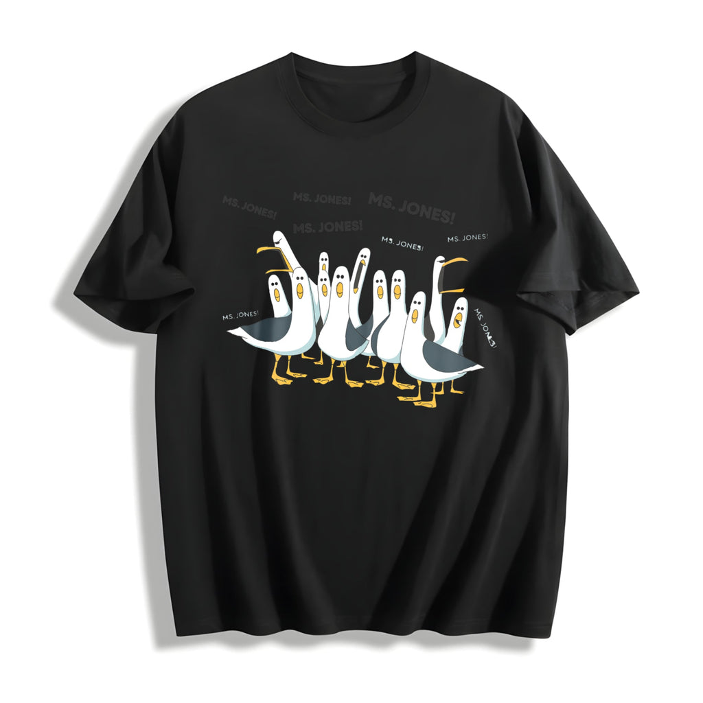 Seagull Teacher Cotton T-Shirt product image 1