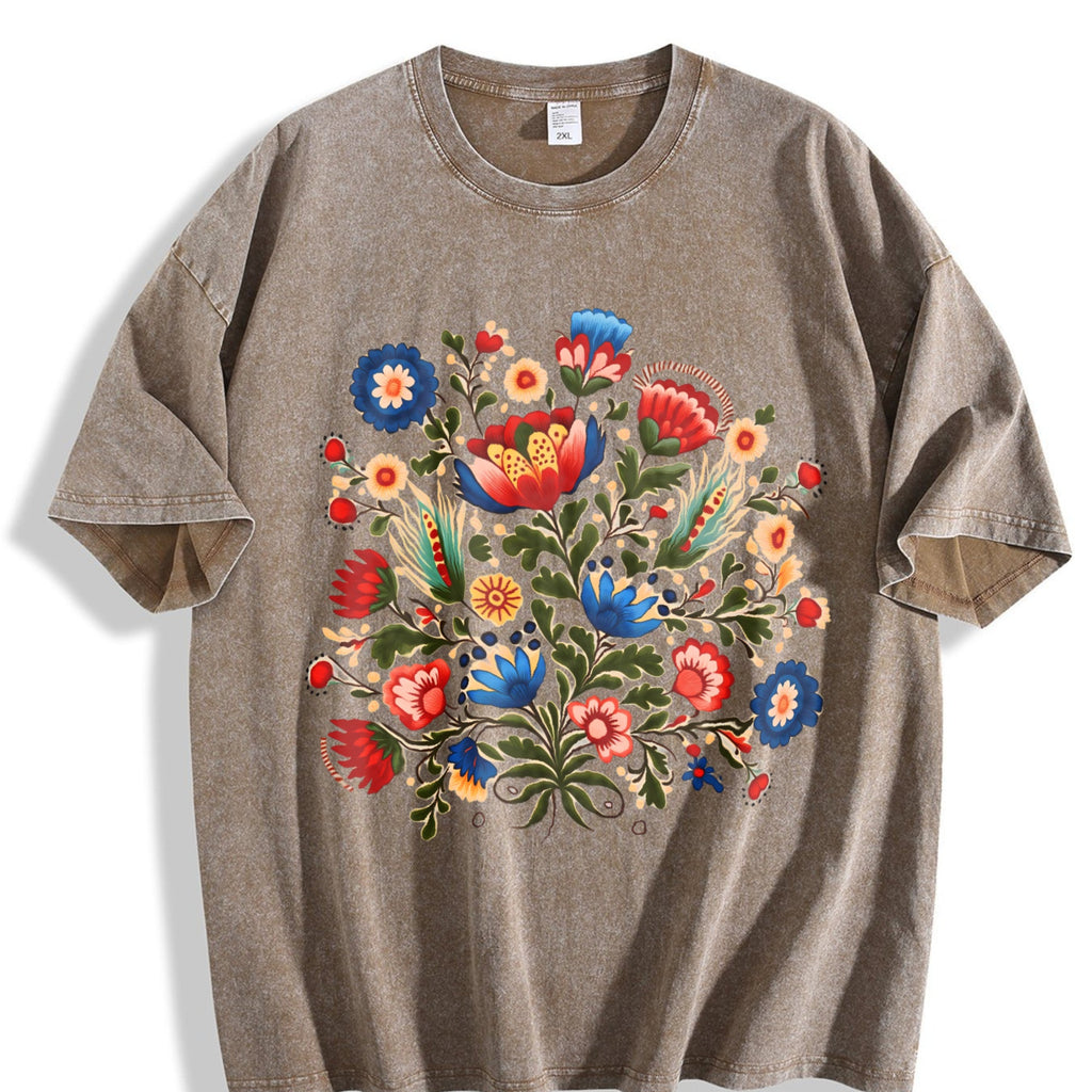 Folk Art A Bohemian With Faux Floral And Vintage Washed product image 3
