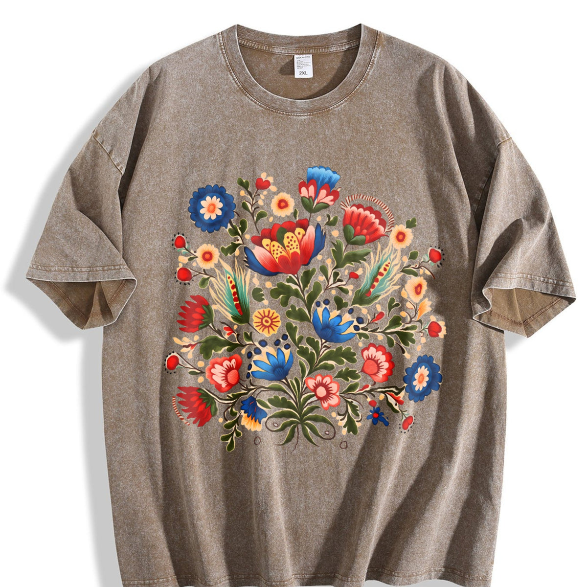 Folk Art A Bohemian With Faux Floral And Vintage Washed product image 3