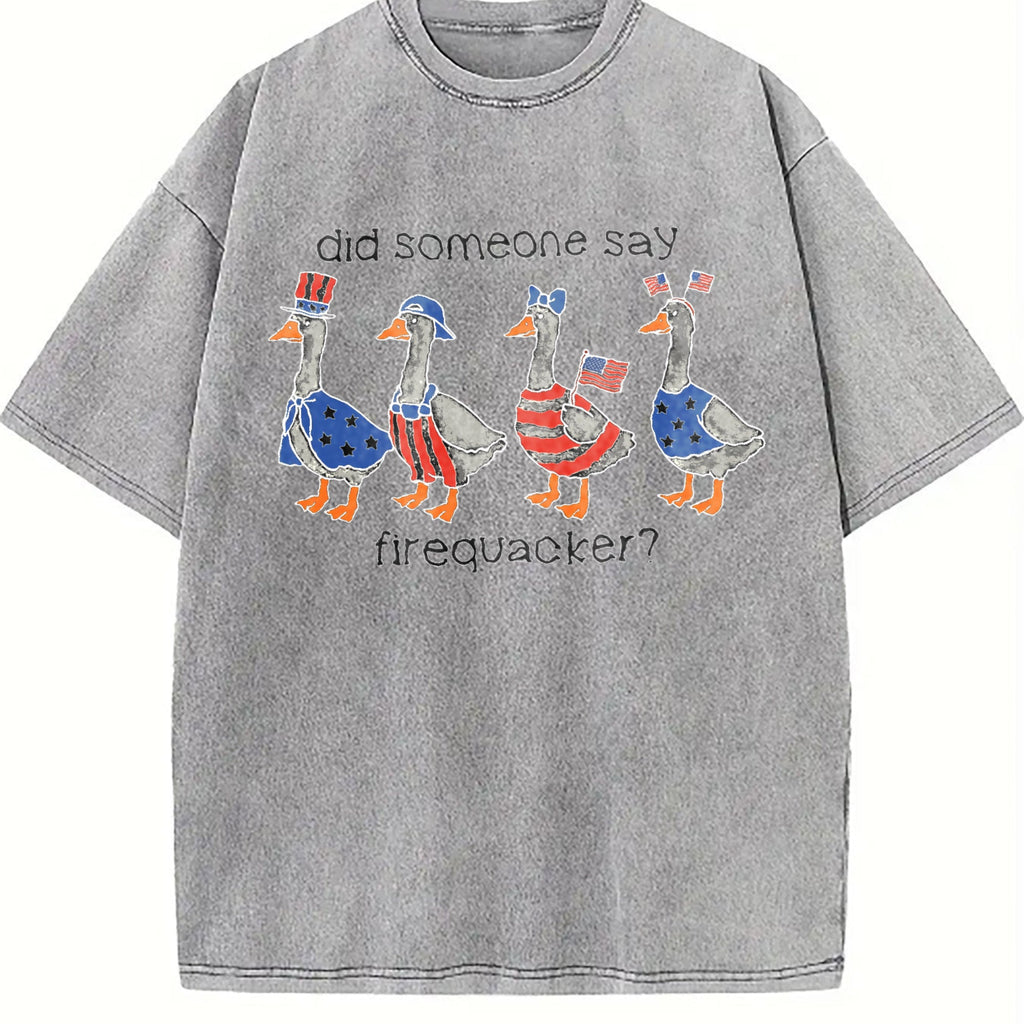 Firequacker Goose Vintage Washed T-Shirt product image 4