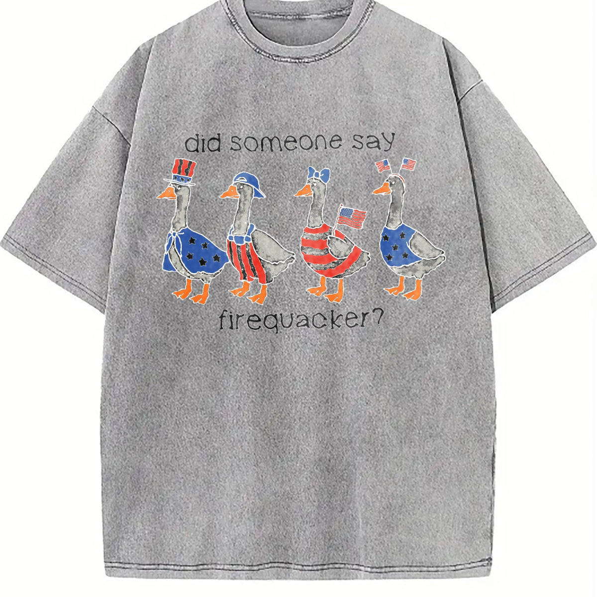 Firequacker Goose Vintage Washed T-Shirt product image 4