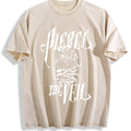 White Gothic Portrait Art Vintage Washed T-Shirt product image 1