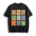 Cute Colorful Dinosaur Grid Illustration Boxy - - - Kidcore product image 1