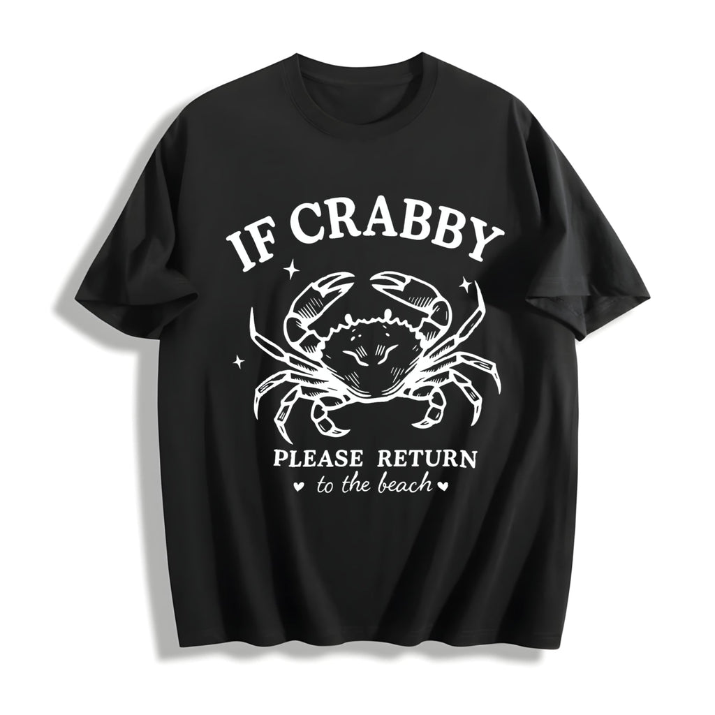 Funny Beach Crab Cotton T-Shirt product image 1