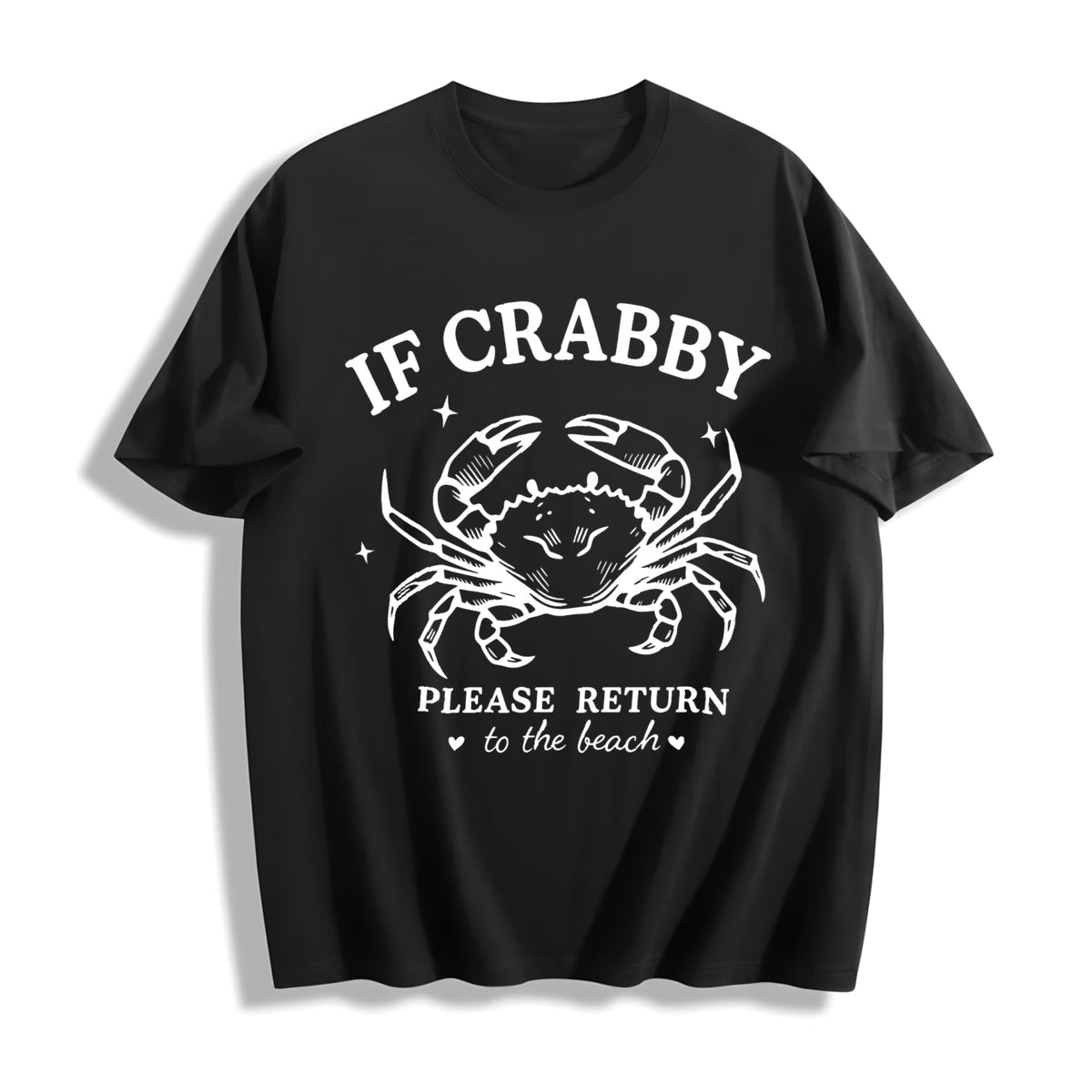 Funny Beach Crab Cotton T-Shirt product image 1