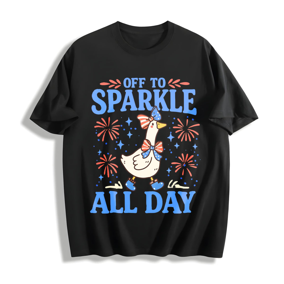 4th Of July Goose Cotton T-Shirt product image 1