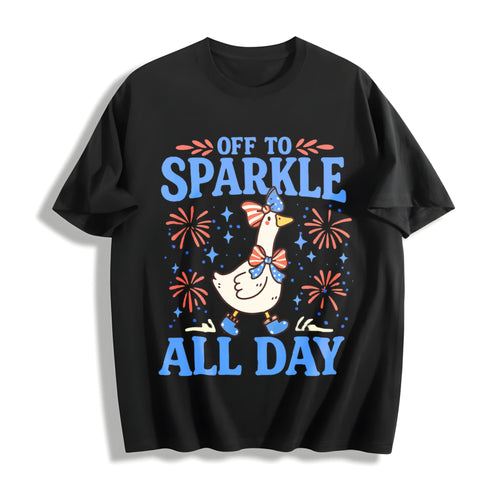4th Of July Goose Cotton T-Shirt product image 1