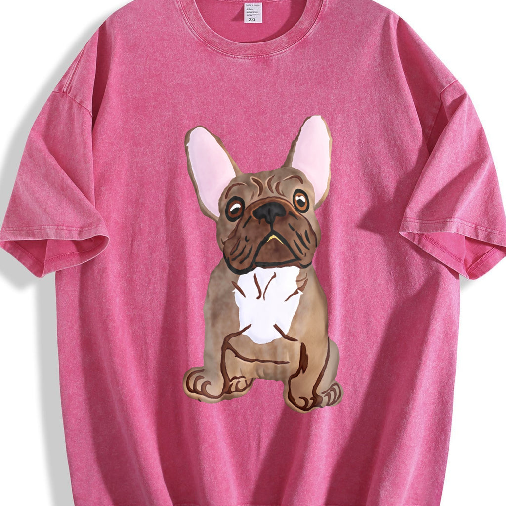 French Bulldog Vintage Washed T-Shirt product image 7