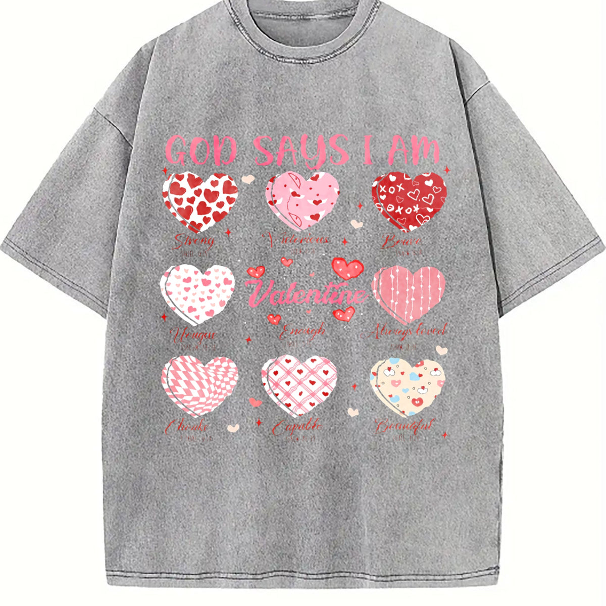 Love Jesus God Vintage Washed T-Shirt product image 4