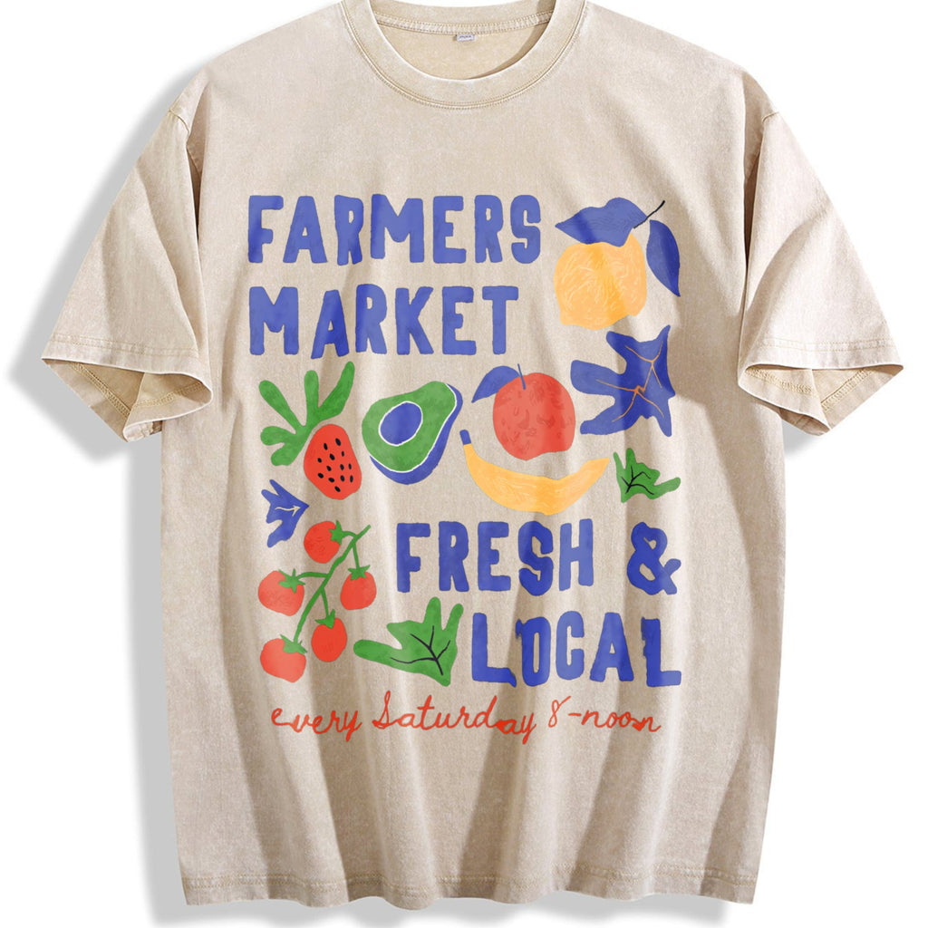 Farmers Market Fresh and Local Vintage Washed T-Shirt product image 1