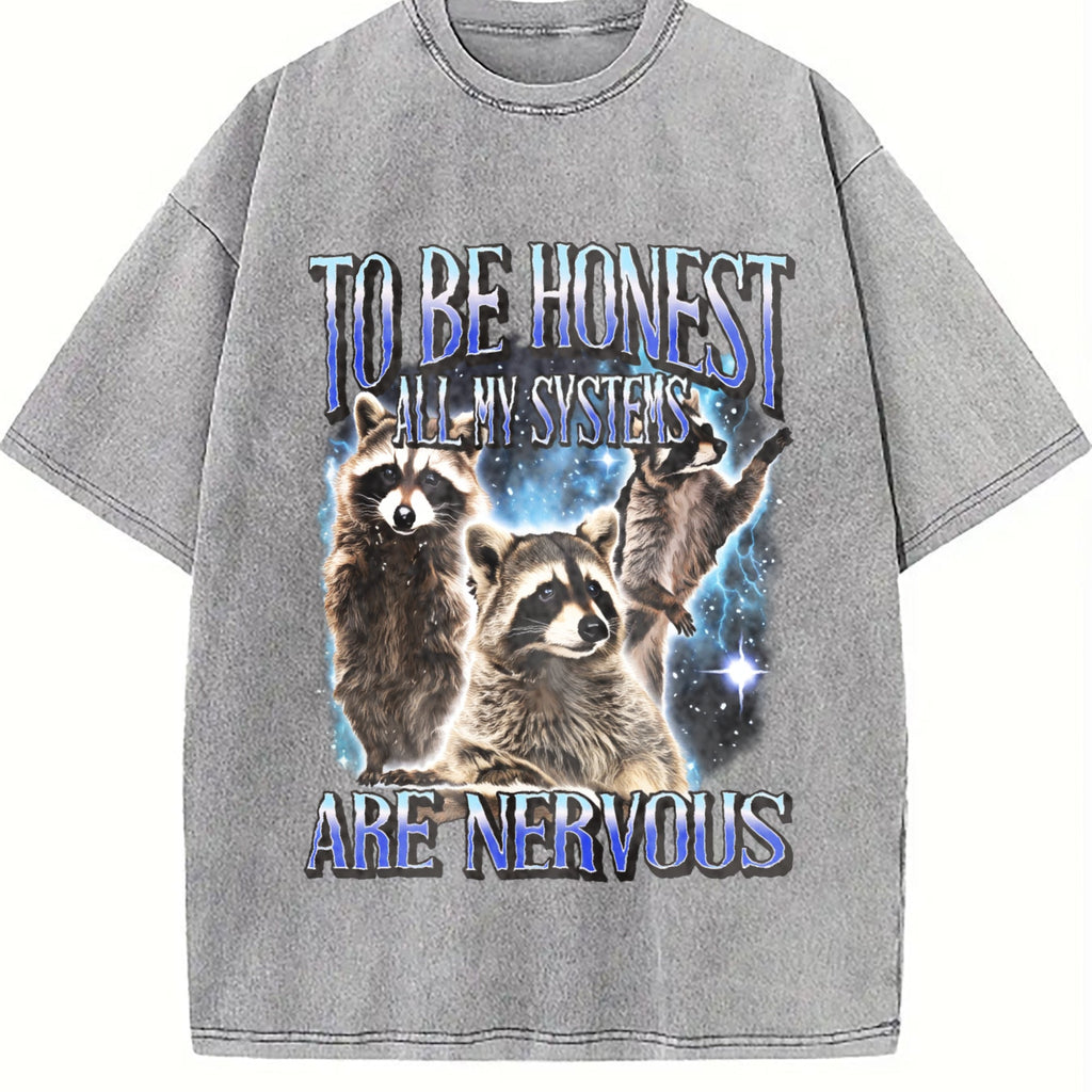 To Be Honest All My Systems Are Nervous Vintage Washed product image 5