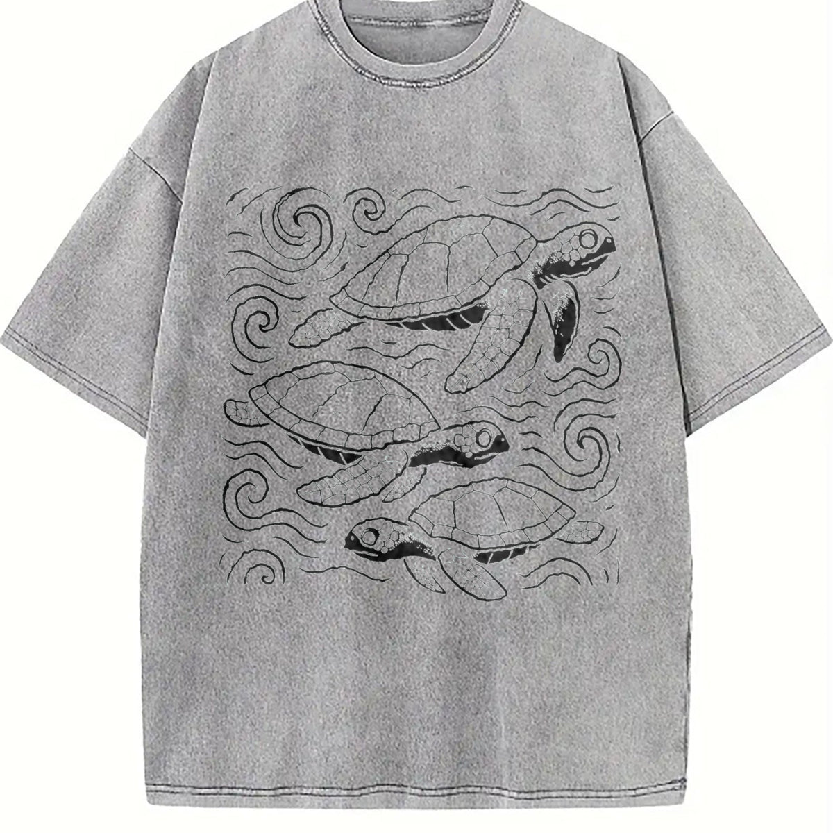 Turtles Ocean 90s Vintage Washed T-Shirt product image 5