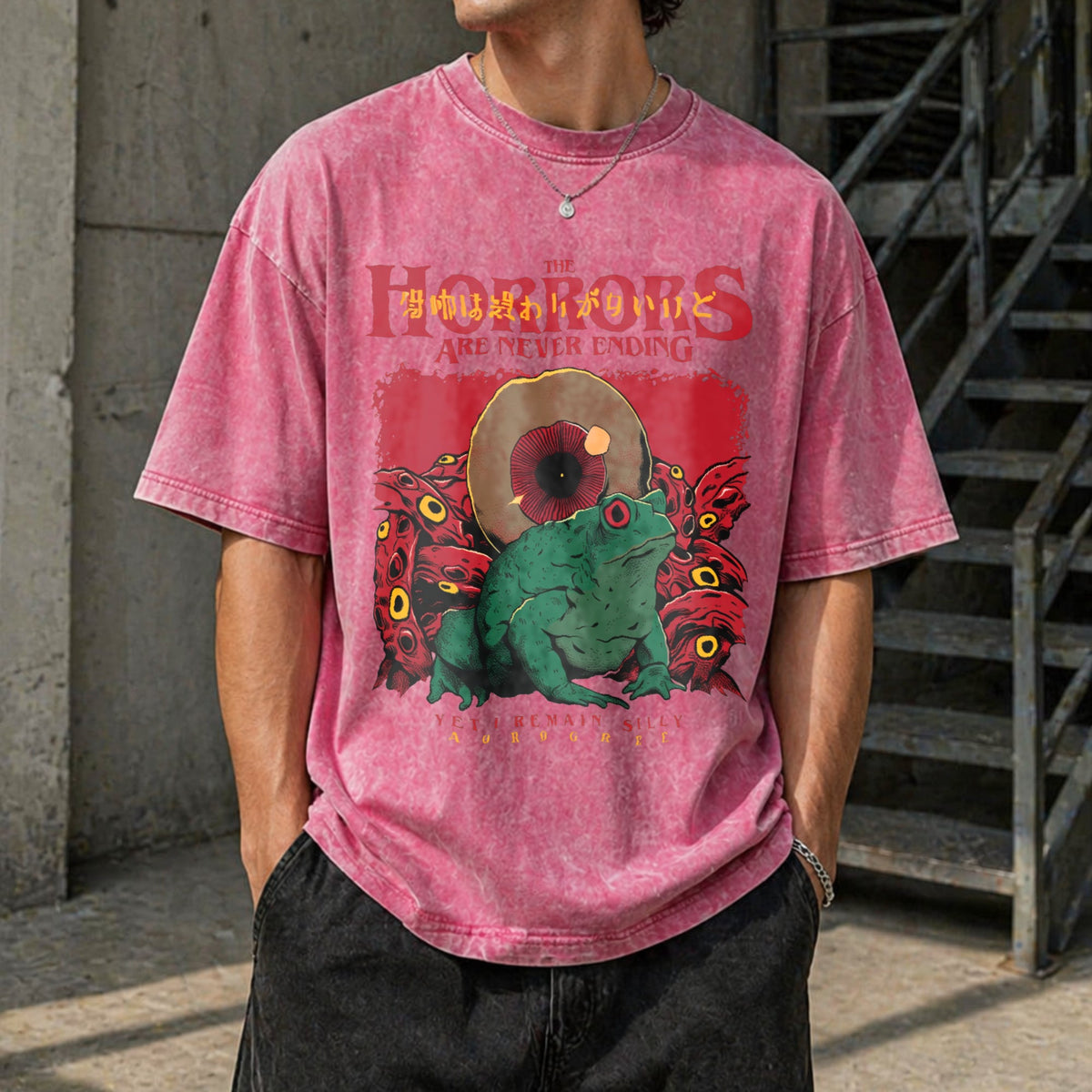 Horrors Are Never Ending Vintage Washed T-Shirt product image 7