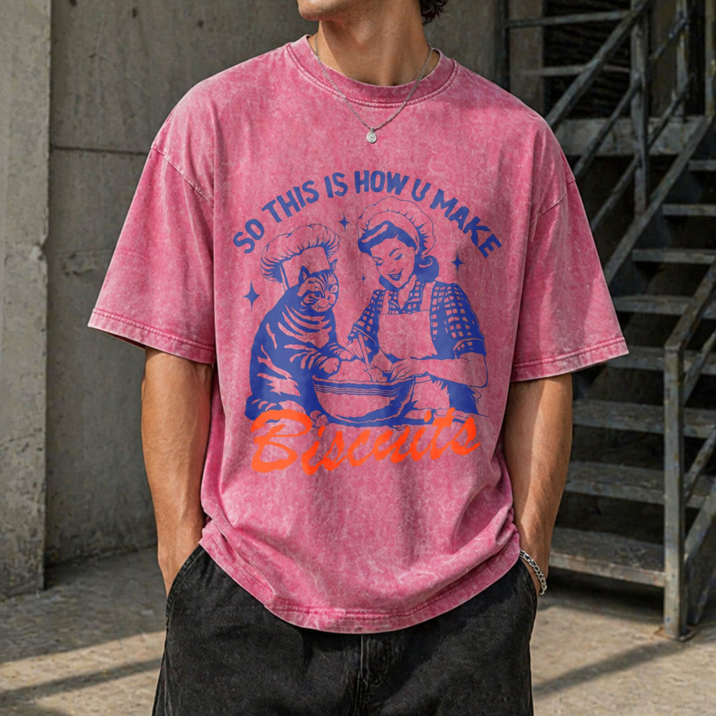 Cat Biscuits Vintage Washed T-Shirt product image 7