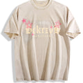 Dark Grey Gothic Lettering Front Vintage Washed T-Shirt product image 1
