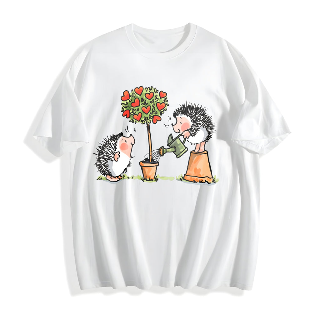 Hedgehog & Hearts - With Love Cotton T-Shirt product image 2