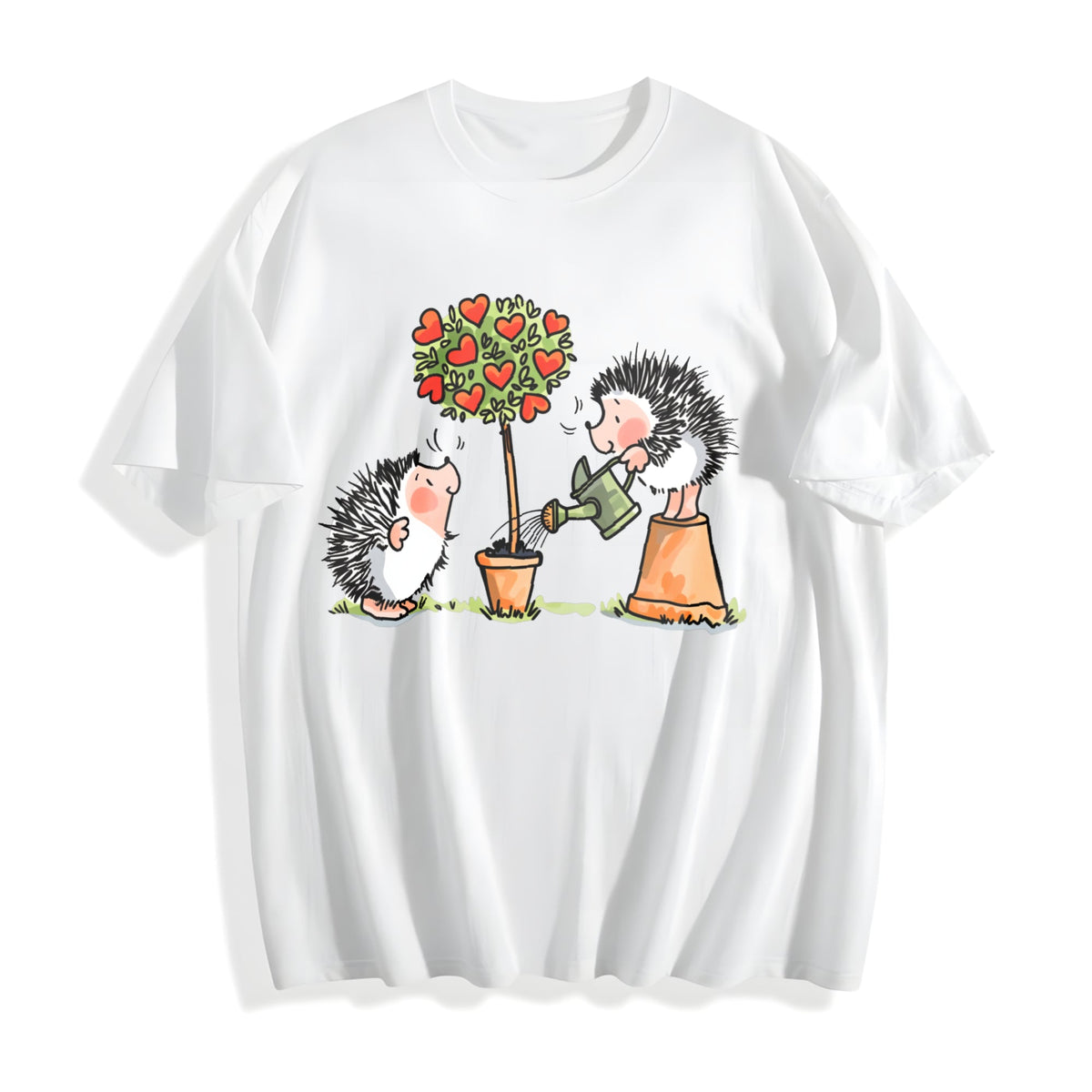 Hedgehog & Hearts - With Love Cotton T-Shirt product image 2