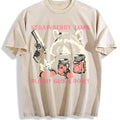 Funny Cute Raccoon With Strawberry Jams And Pewpew Vintage product image 1