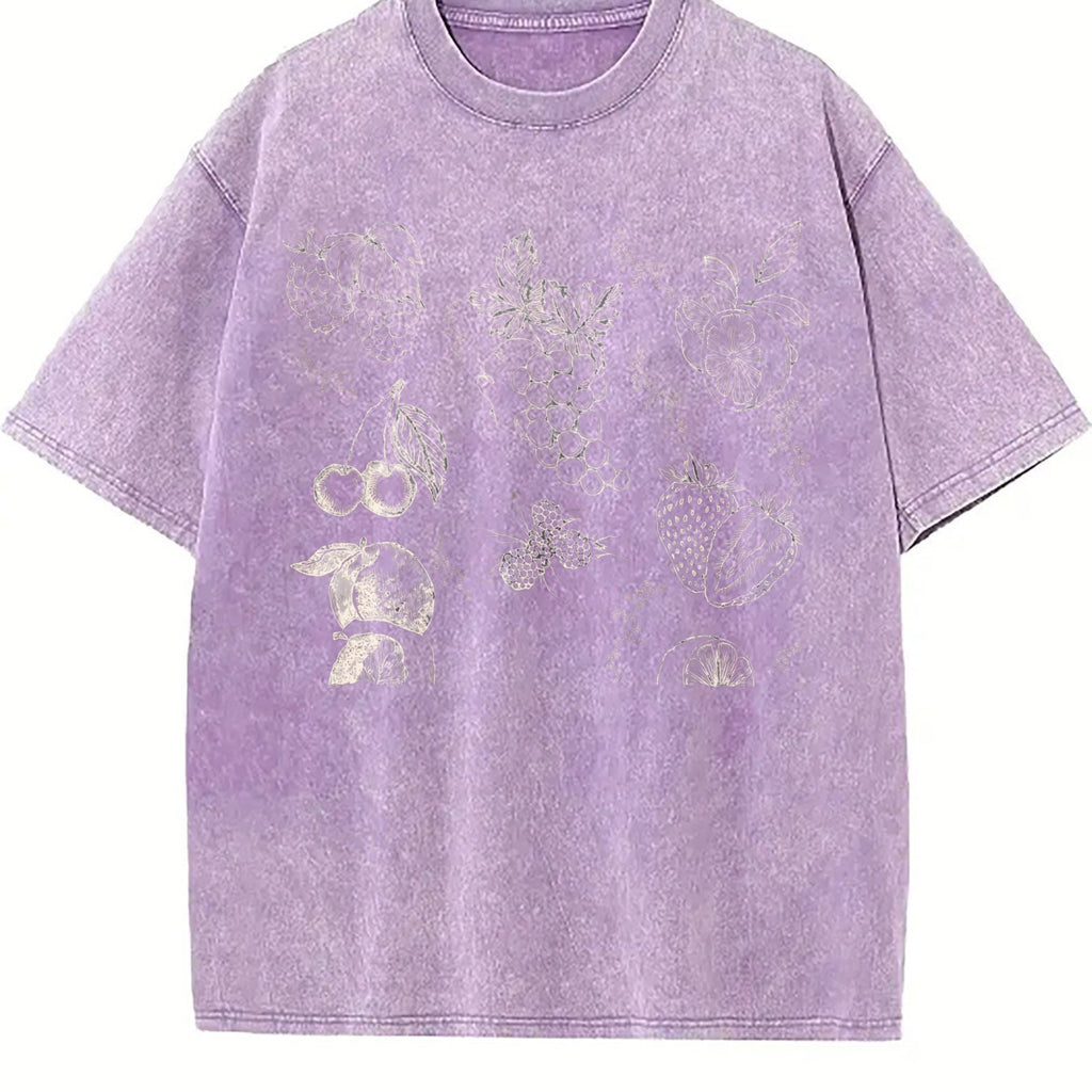 Fruits And Berries 90s Vintage Washed T-Shirt product image 6