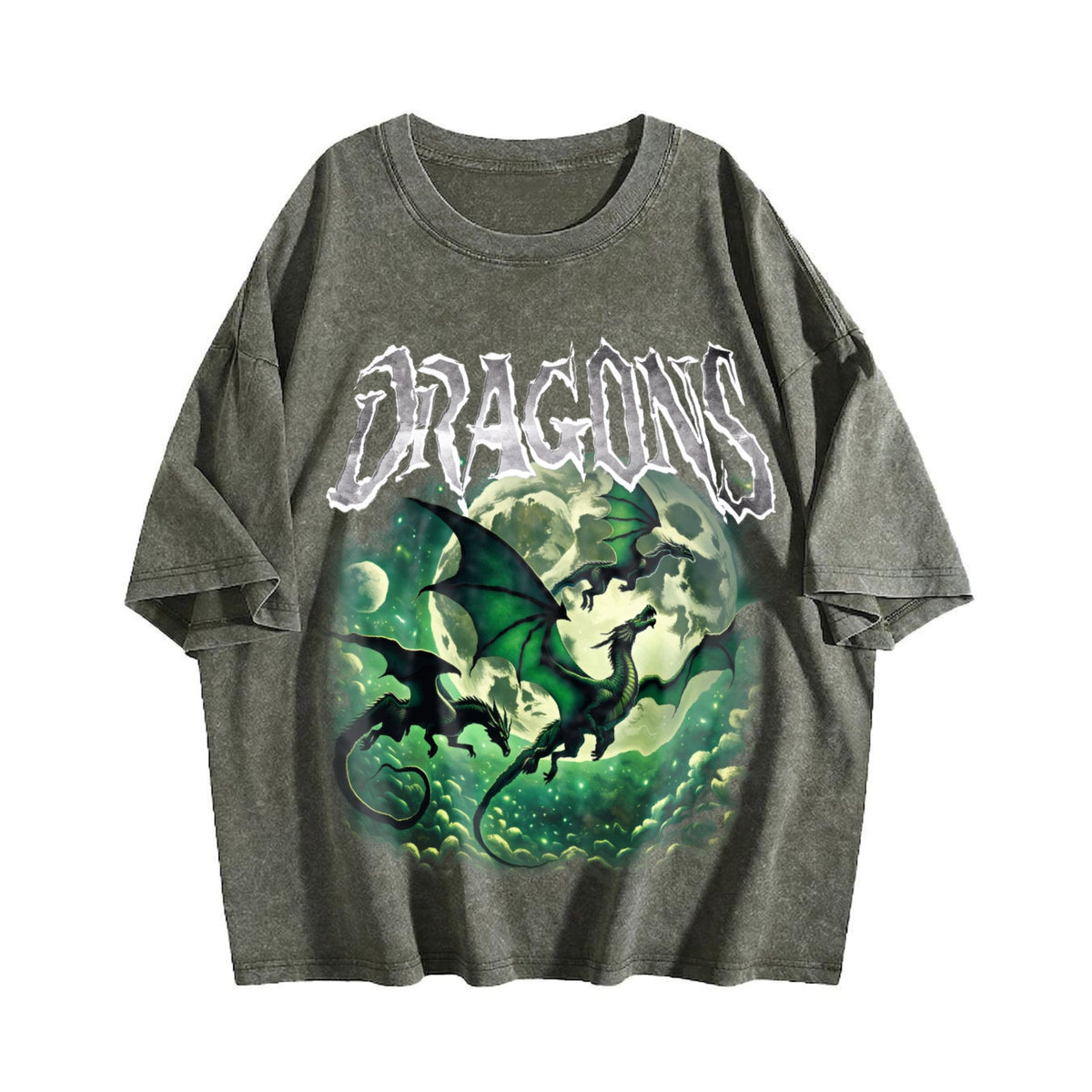 Dragons Fantasy Vintage Washed T-Shirt product image 4