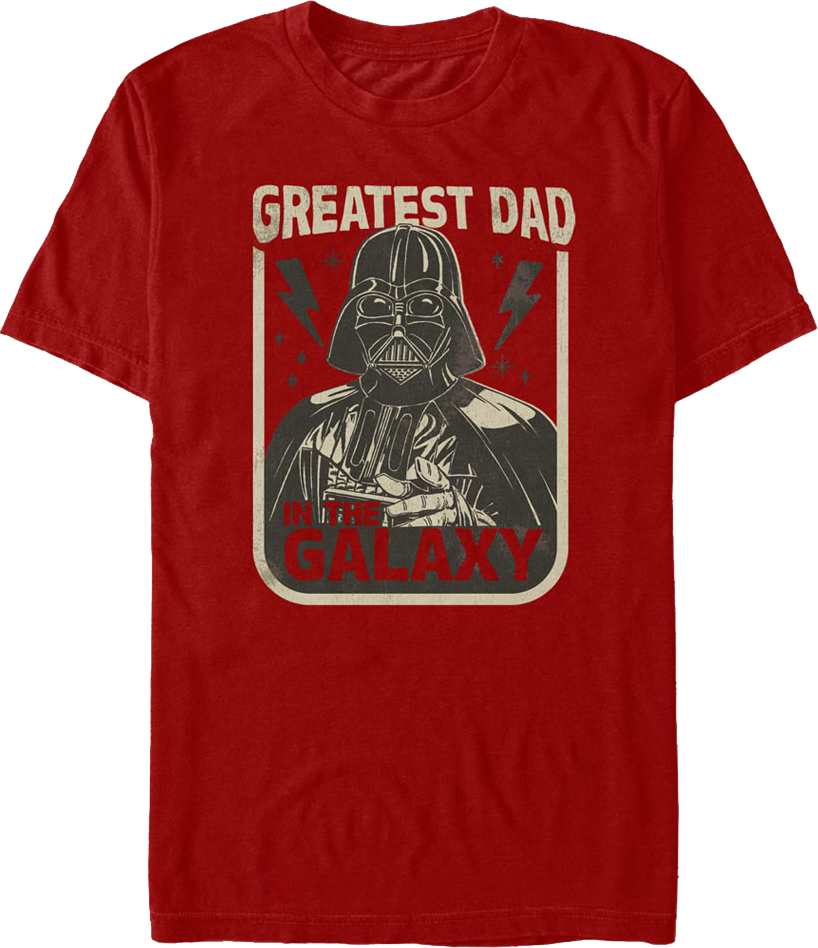 Darth Vader Greatest Dad In The Galaxy Star Wars T-Shirt product image 1
