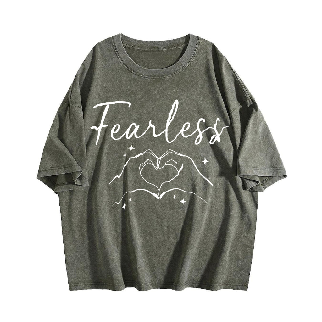 Fearless Hands Sign - With Gesture Vintage Washed T-Shirt product image 4