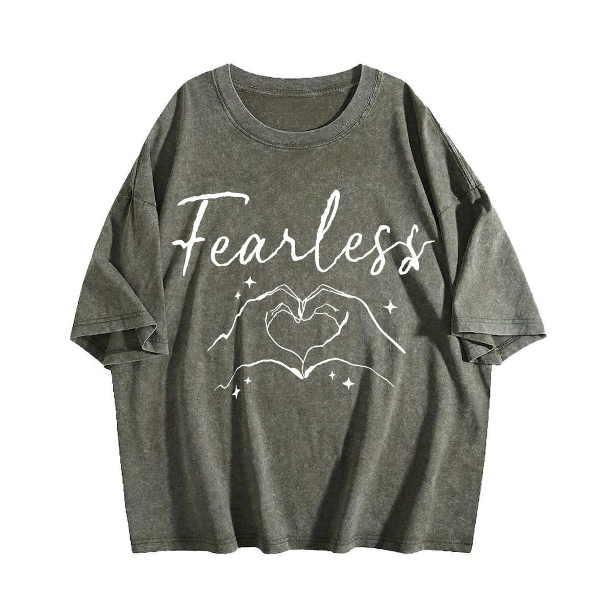Fearless Hands Sign - With Gesture Vintage Washed T-Shirt product image 4