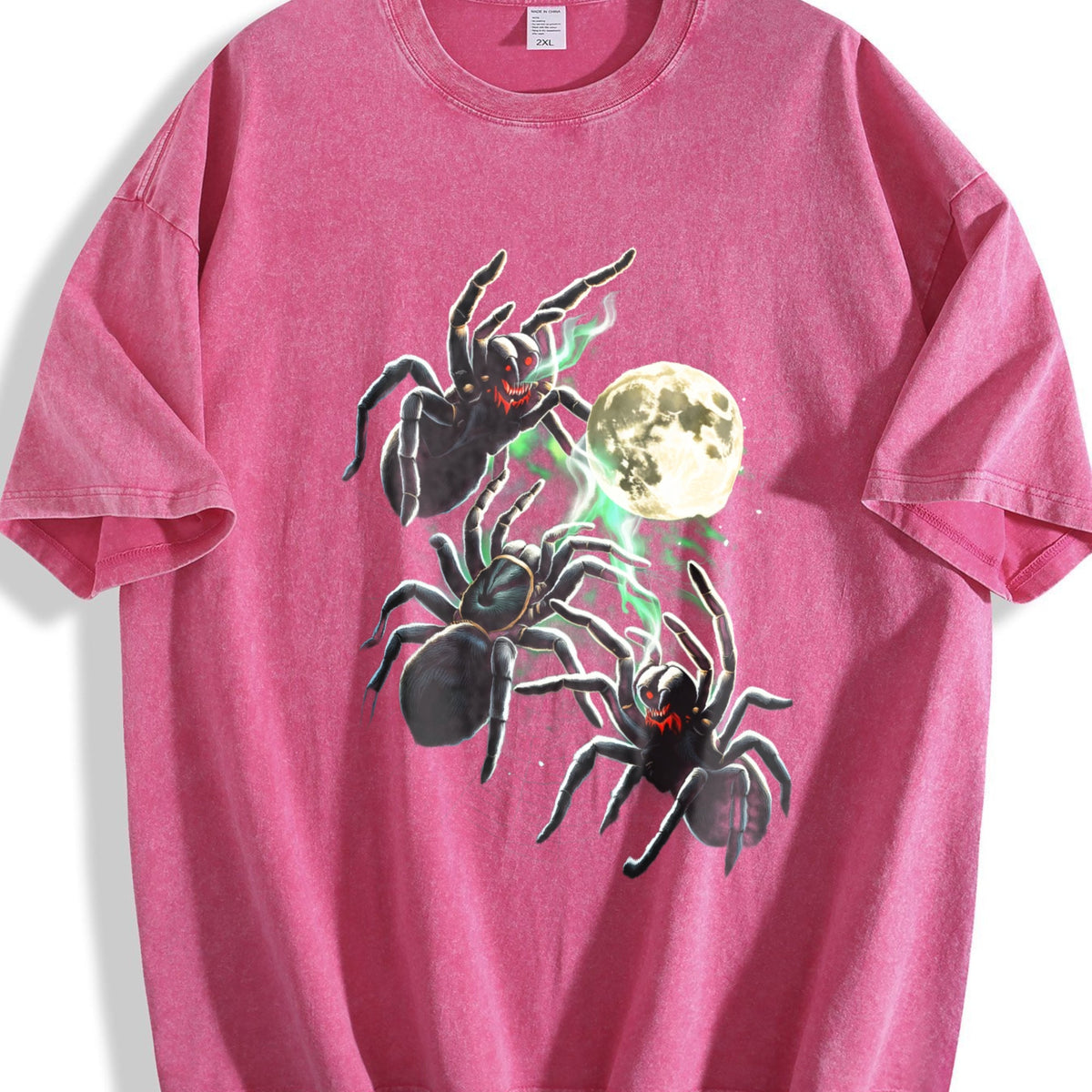 Spider Moon 90s Vintage Washed T-Shirt product image 7