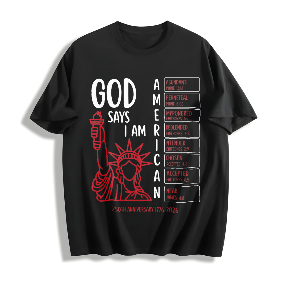 Christian Bible Verse 250 Years Cotton T-Shirt product image 1