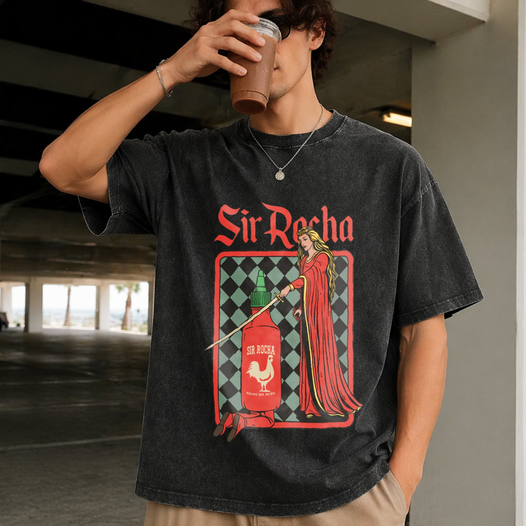 Chili Sauce Funny Vintage Washed T-Shirt product image 2